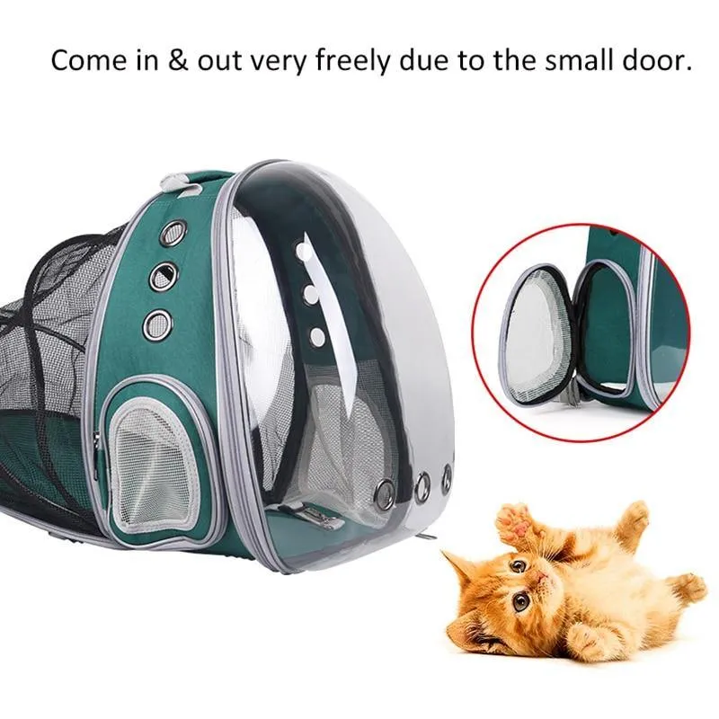 Expandable Clear Bubble Cat Backpack