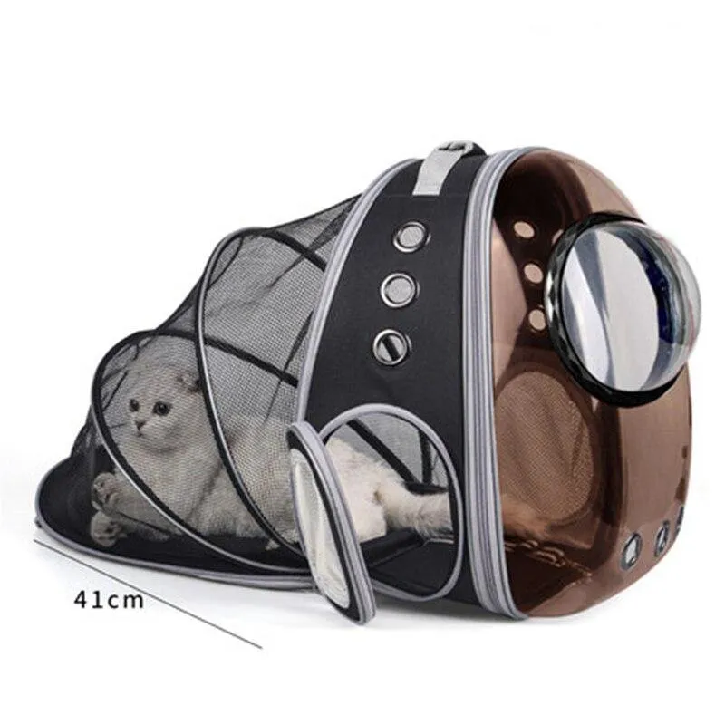 Expandable Clear Bubble Cat Backpack