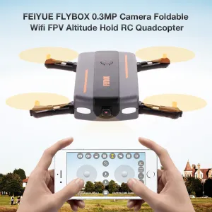 FEIYUE FLYBOX 0.3MP Camera Foldable Wifi FPV 6-Axis Gyro Altitude Hold Headless RC Quadcopter Drone