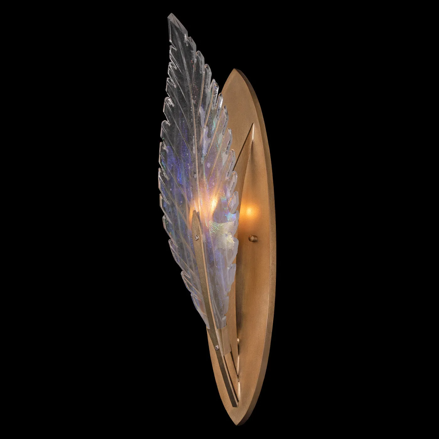 Fine Art Handcrafted Lighting Plume Sconce