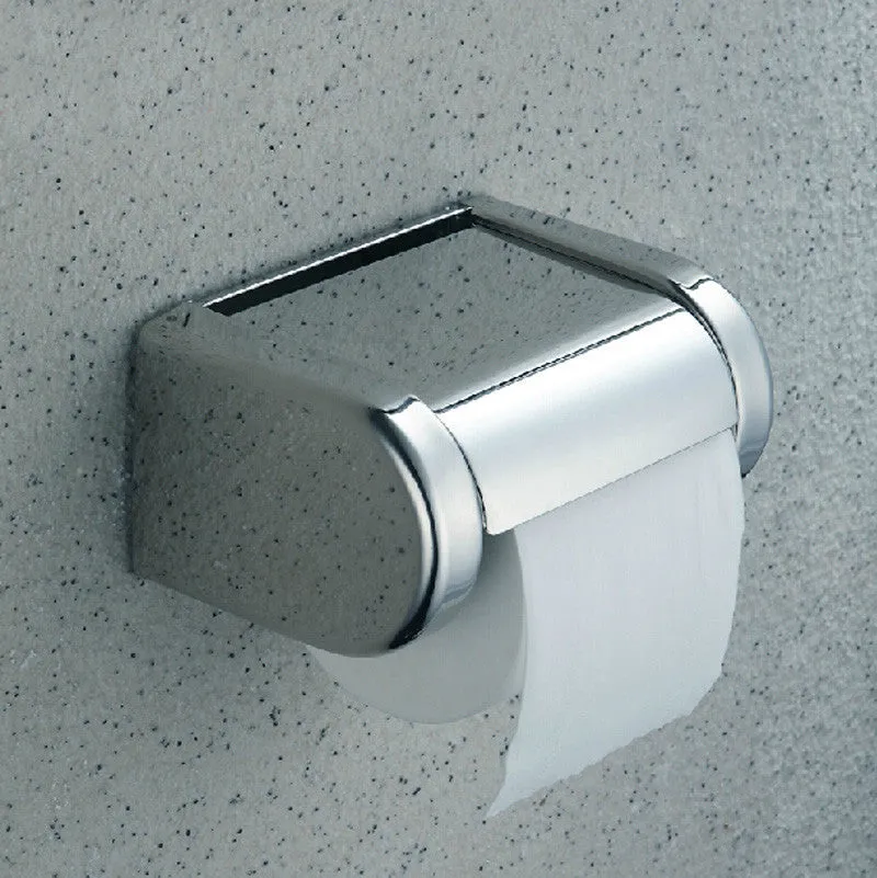 Fixx Chrome Stainless Steel Toilet Paper Holder