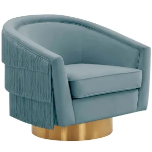 Flapper Swivel Chair, Bluestone