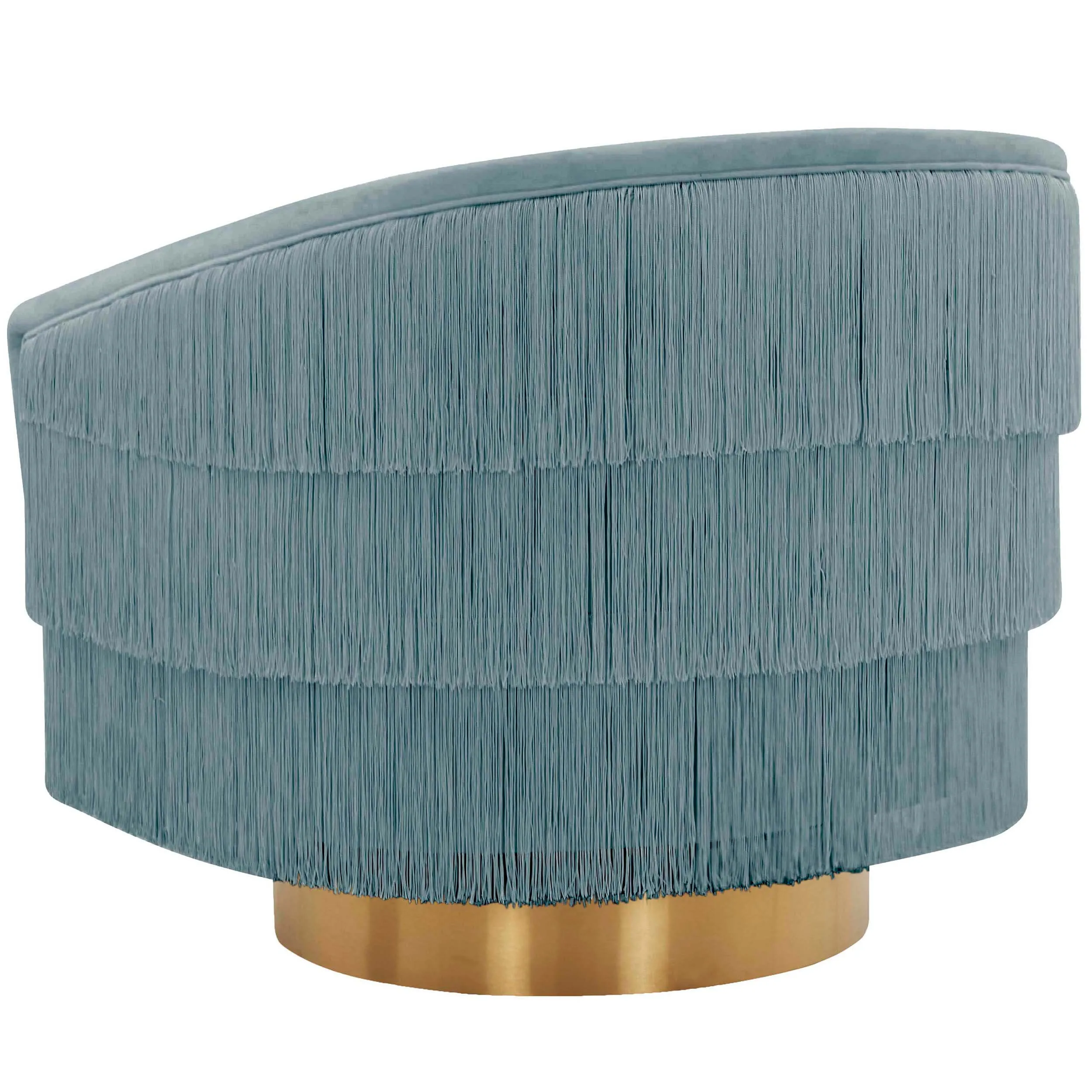 Flapper Swivel Chair, Bluestone