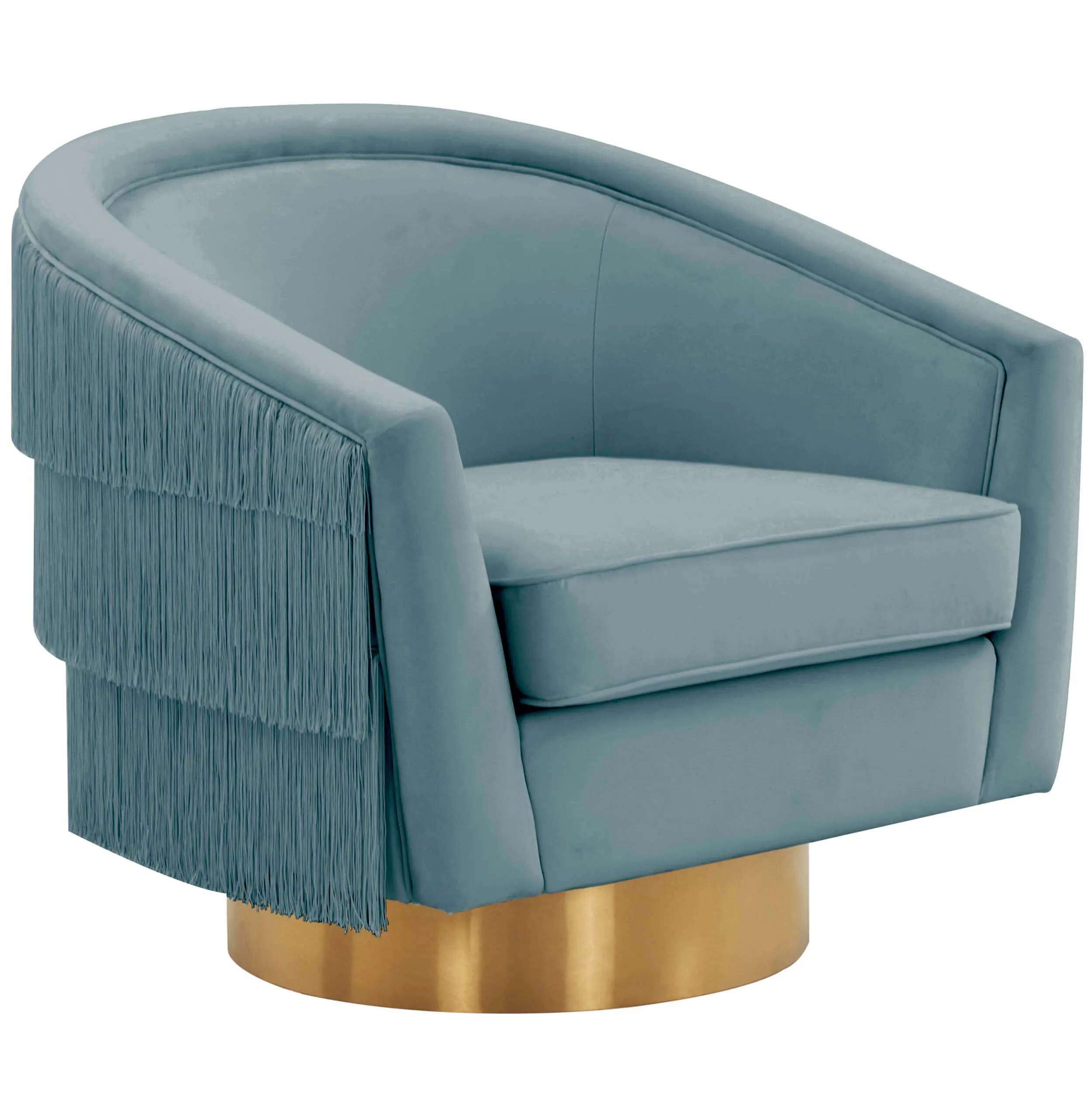 Flapper Swivel Chair, Bluestone