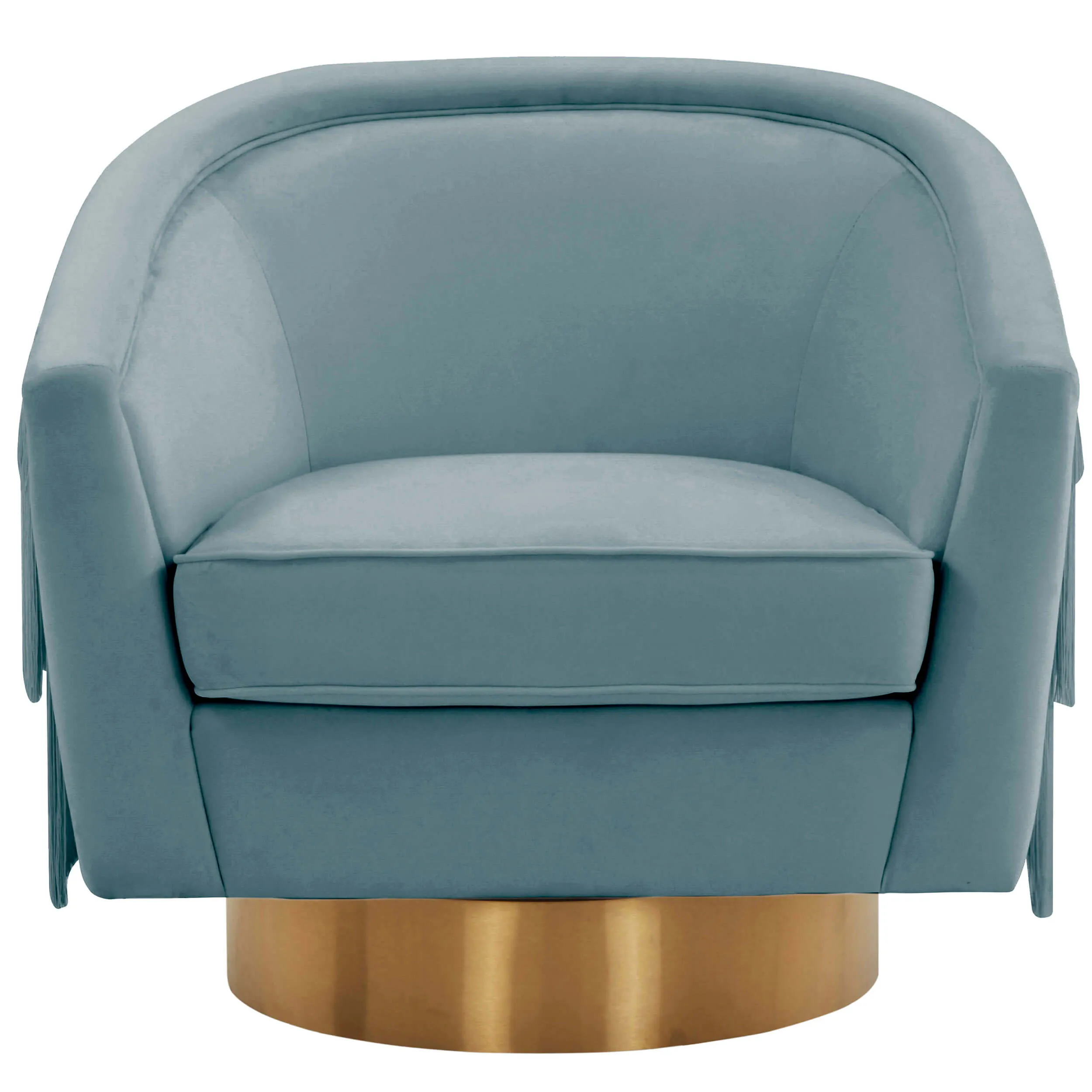 Flapper Swivel Chair, Bluestone