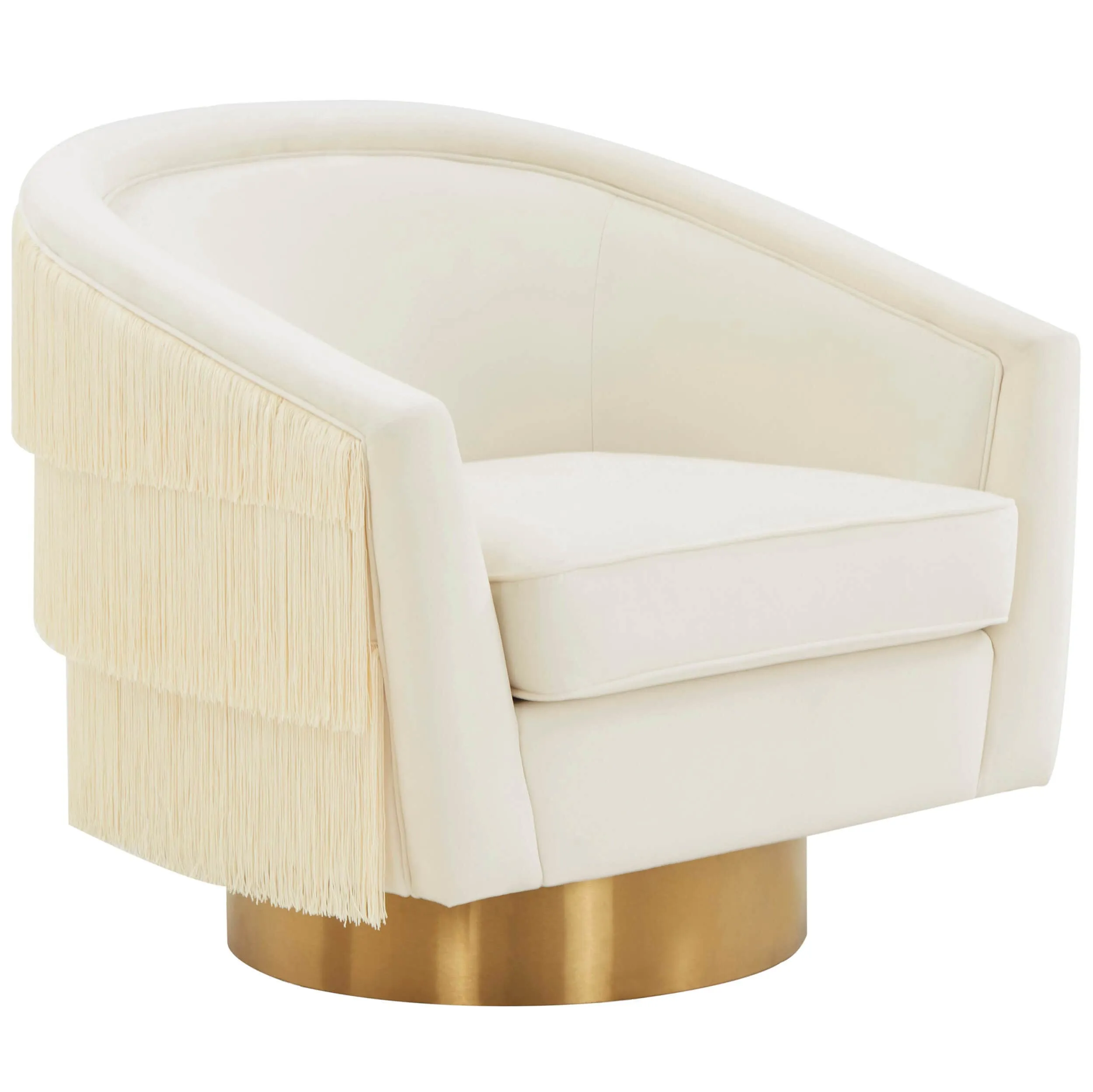 Flapper Swivel Chair, Cream