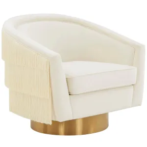Flapper Swivel Chair, Cream