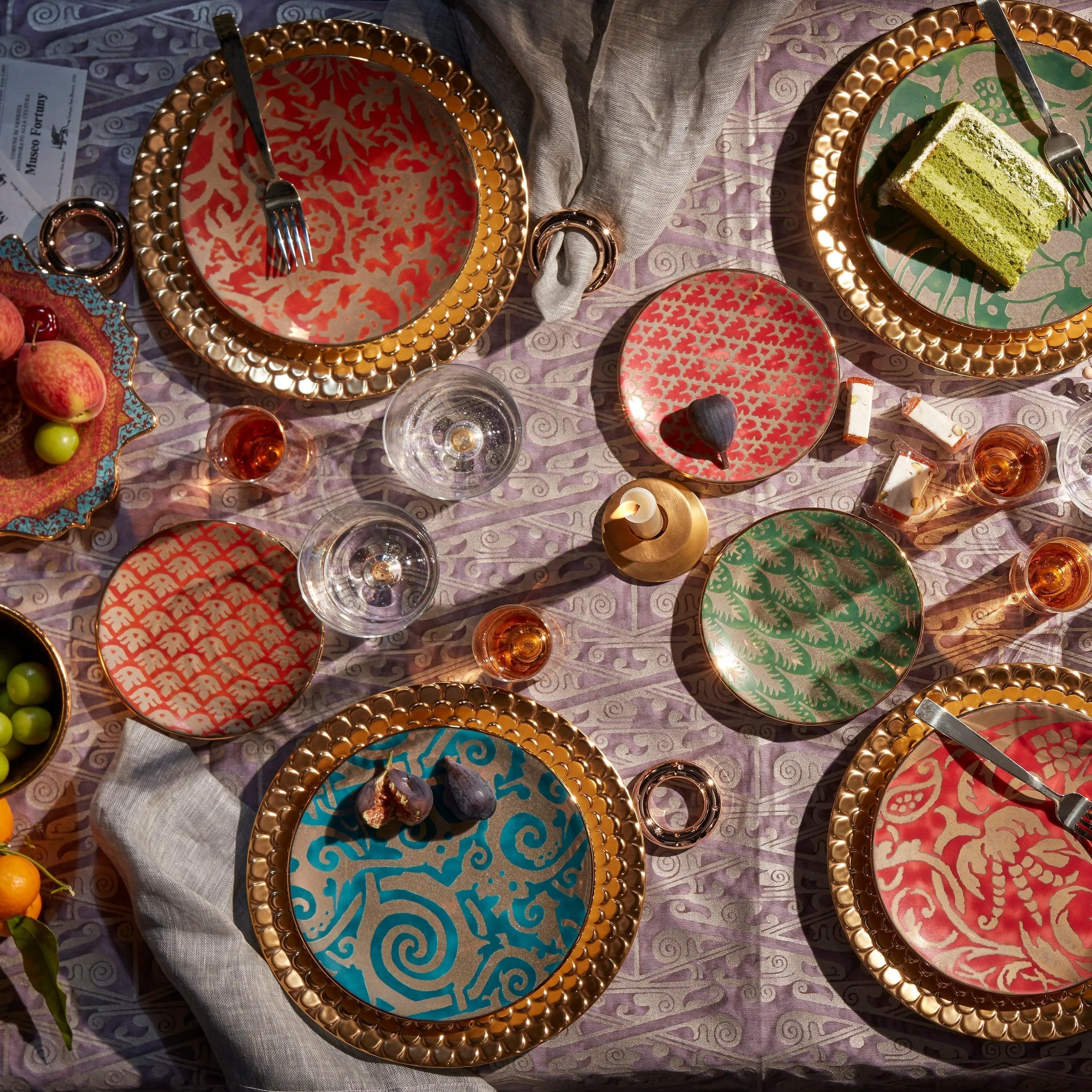 Fortuny Assorted Canape Plates (Set of 4)