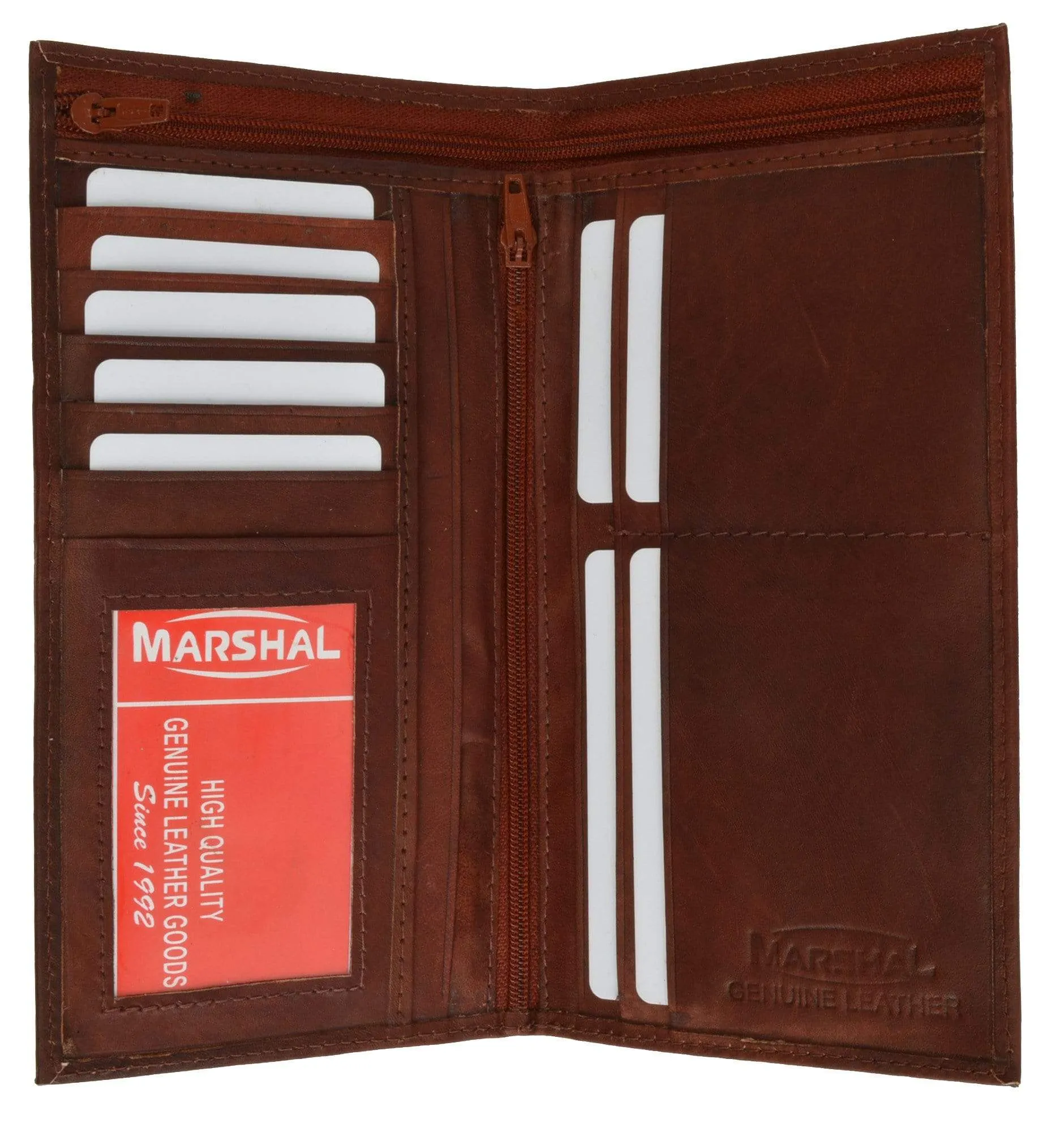 Genuine Leather Checkbook Cover Ladies Wallet Credit Card Holder 602 CF (C)