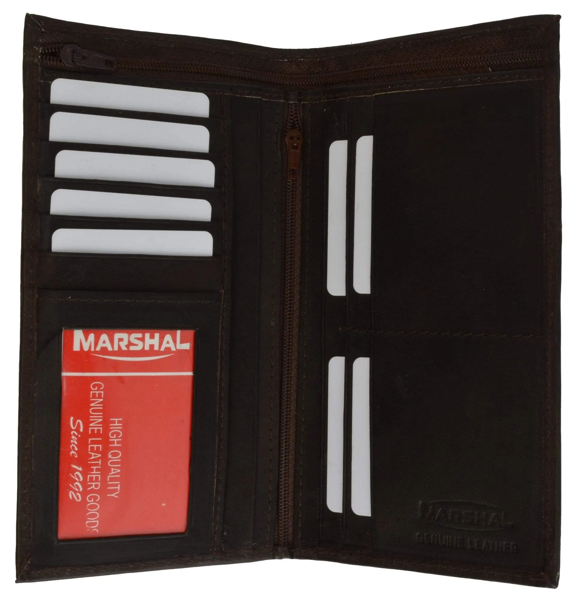 Genuine Leather Checkbook Cover Ladies Wallet Credit Card Holder 602 CF (C)