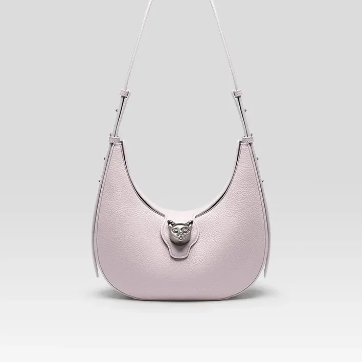 Genuine Leather Retro Shoulder Hobos Flap Bag