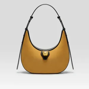 Genuine Leather Retro Shoulder Hobos Flap Bag