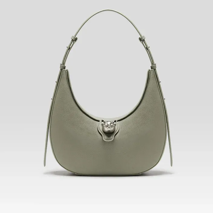 Genuine Leather Retro Shoulder Hobos Flap Bag
