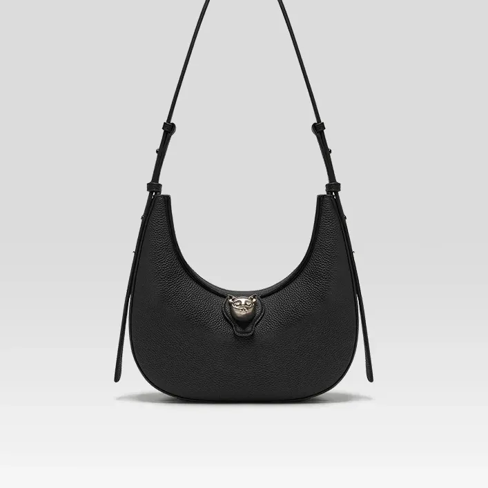 Genuine Leather Retro Shoulder Hobos Flap Bag