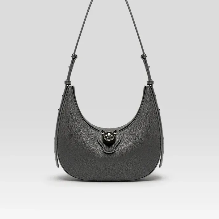 Genuine Leather Retro Shoulder Hobos Flap Bag