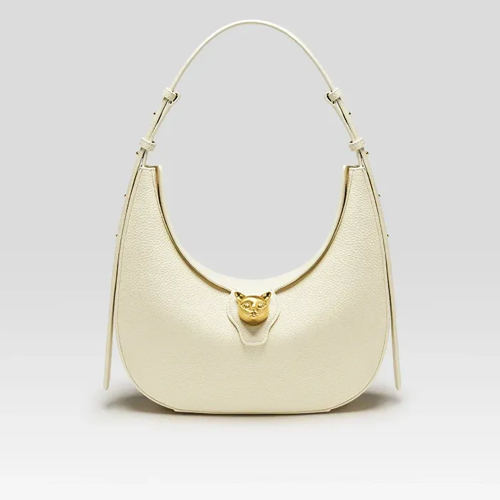 Genuine Leather Retro Shoulder Hobos Flap Bag