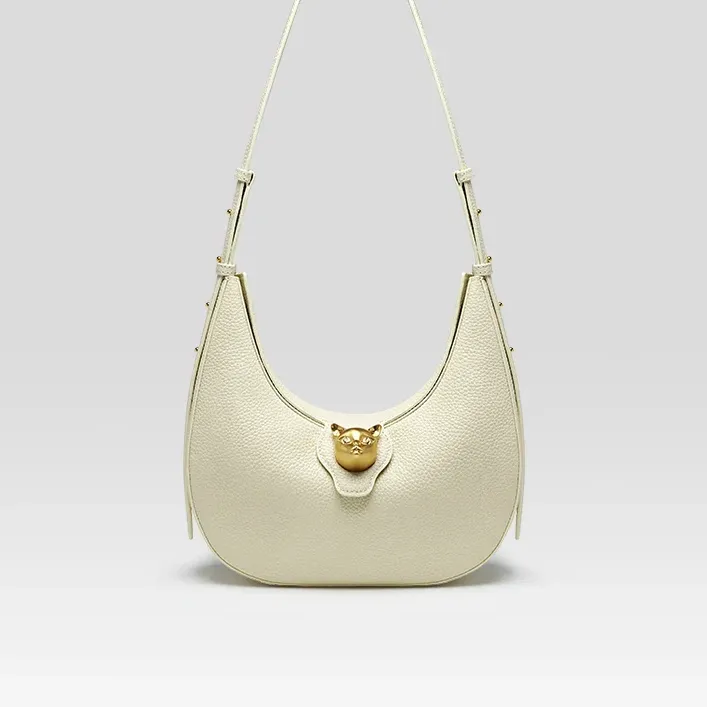 Genuine Leather Retro Shoulder Hobos Flap Bag
