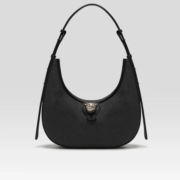 Genuine Leather Retro Shoulder Hobos Flap Bag