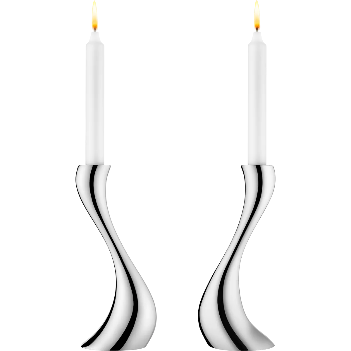 Georg Jensen Cobra Candlestick Holder Set/2