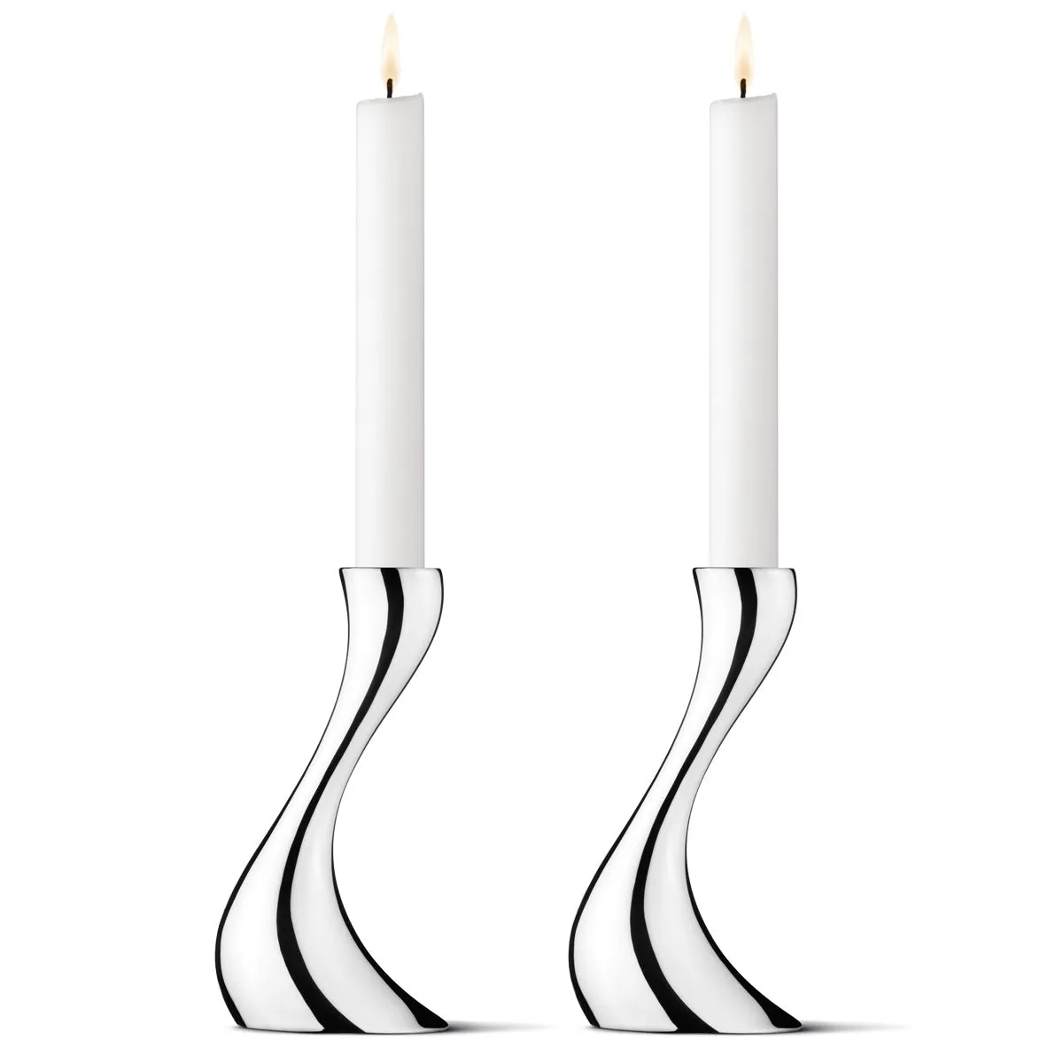 Georg Jensen Cobra Candlestick Holder Set/2