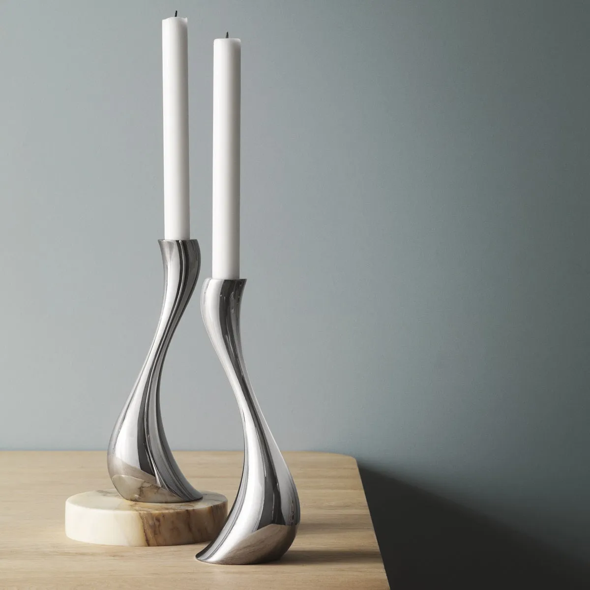 Georg Jensen Cobra Candlestick Holder Set/2