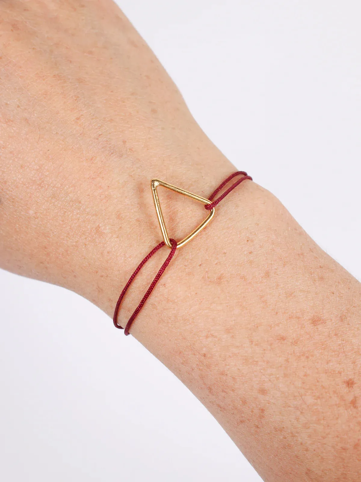 Gold Triangular Bracelet | Grey
