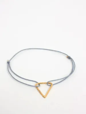 Gold Triangular Bracelet | Grey