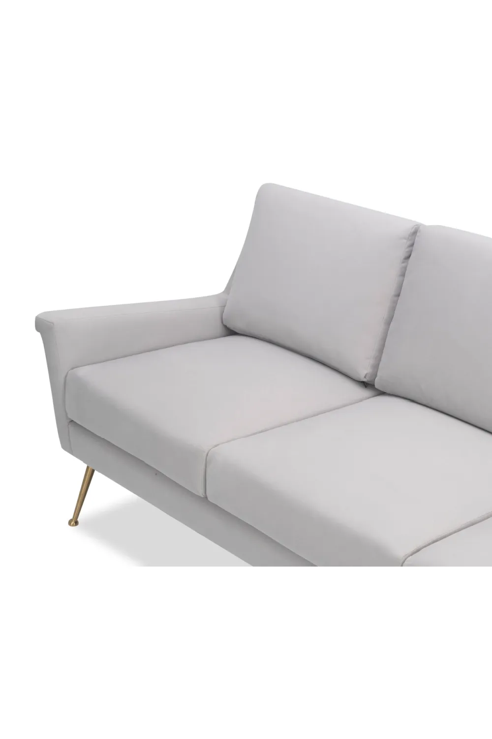 Gray Velvet 3-Seater Sofa | Liang & Eimil Lidmar