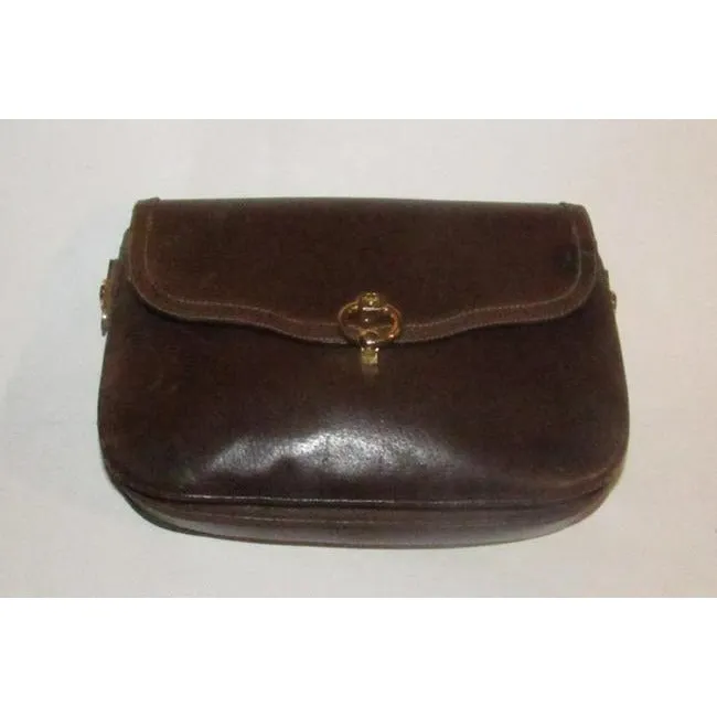 Gucci Vintage Purses Brown Soft Gg Supreme Clutch