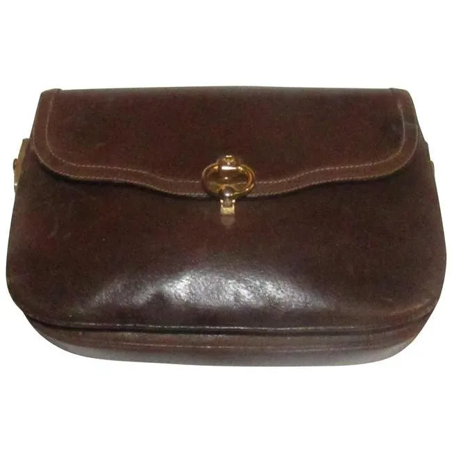 Gucci Vintage Purses Brown Soft Gg Supreme Clutch