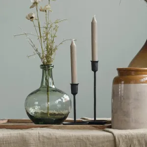 Handmade Black Dinner Candle Holder