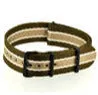 Heavy Duty Green White Olive G10 Military Nylon Strap (PVD)