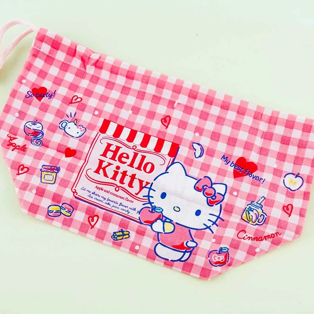 Hello Kitty Apple & Cinnamon Drawstring Lunch Bag