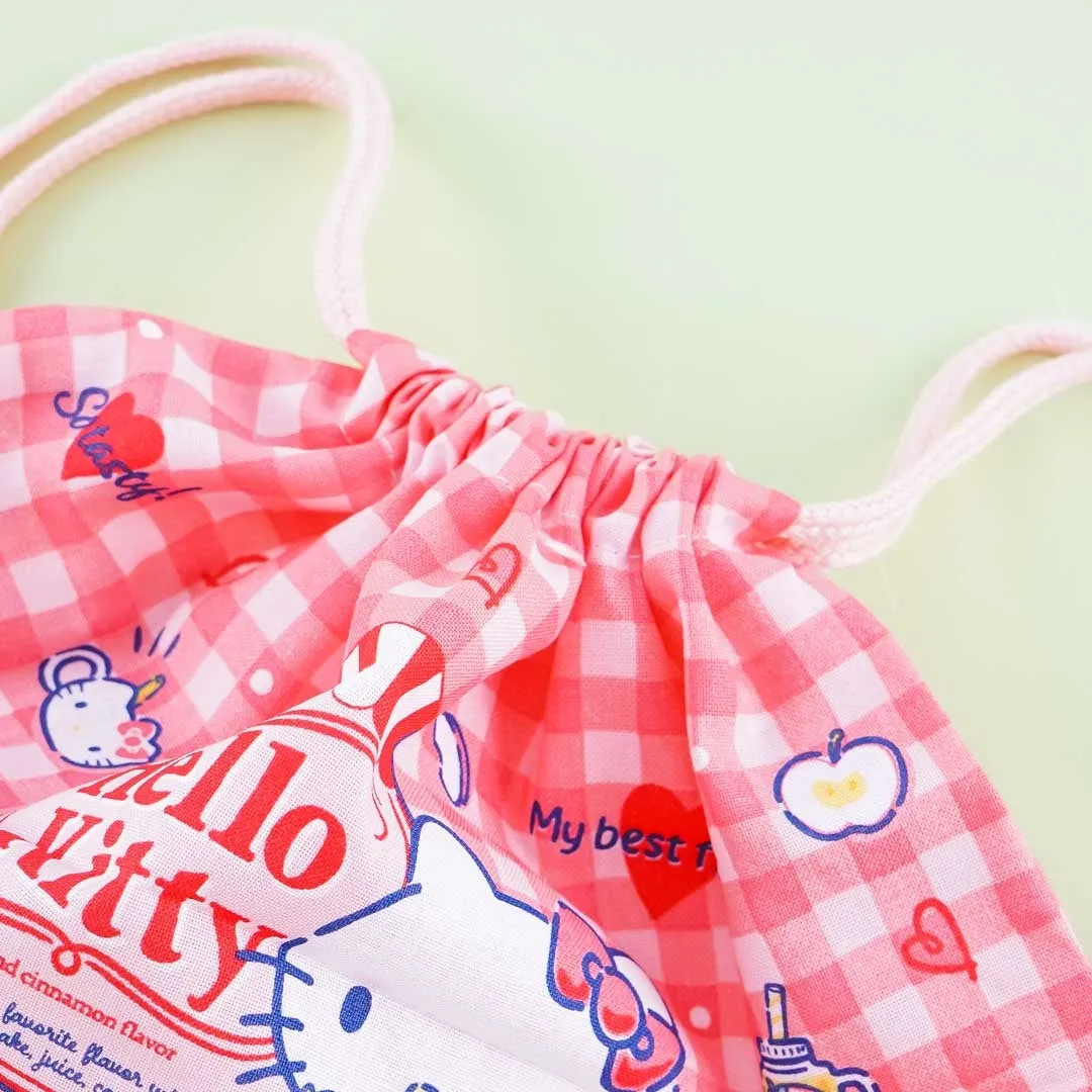 Hello Kitty Apple & Cinnamon Drawstring Lunch Bag