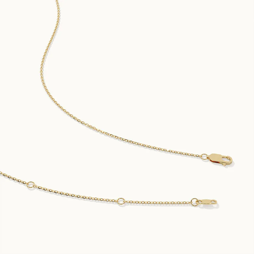 Interlocked Paperclip Diamond Necklace