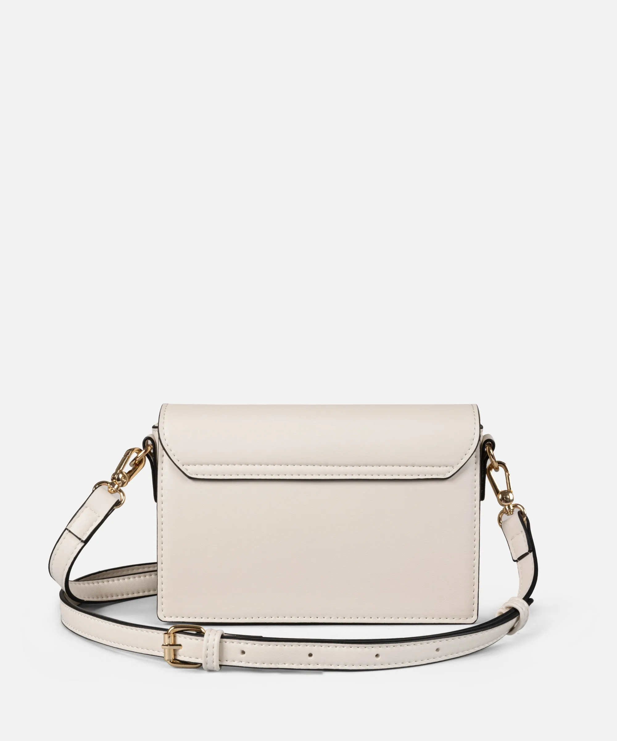 Ipekyol Asymmetrical Flap Bag Ecru