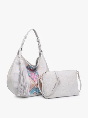 Jaylin Tribal Saddle Bag w/ Large Tassel