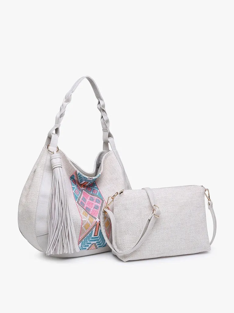 Jaylin Tribal Saddle Bag w/ Large Tassel