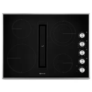 JennAir 30-inch Built-In Elecctric Cooktop with JX3™ Downdraft Ventilation System JED3430GS