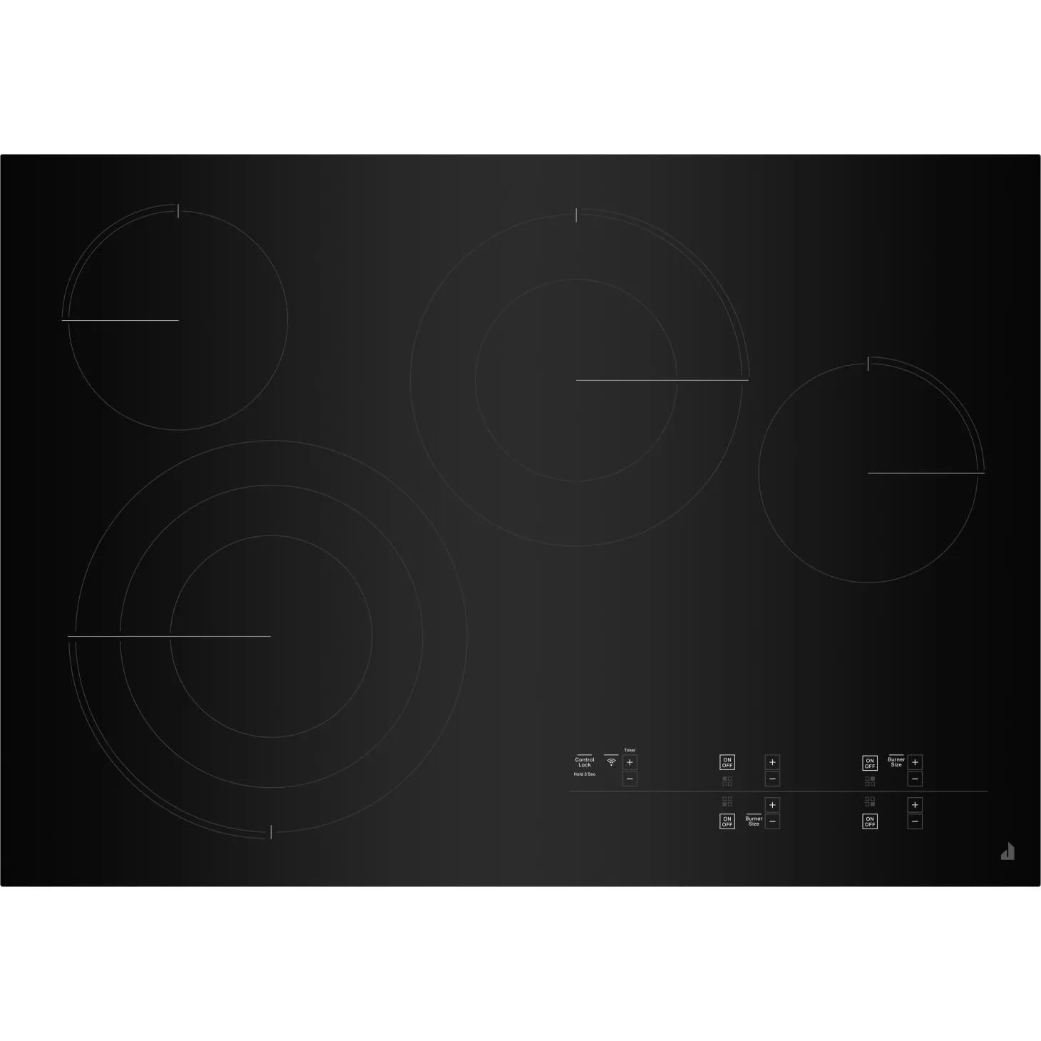 JennAir 30-inch Built-In Electric Cooktop with Emotive Controls JEC4430KB