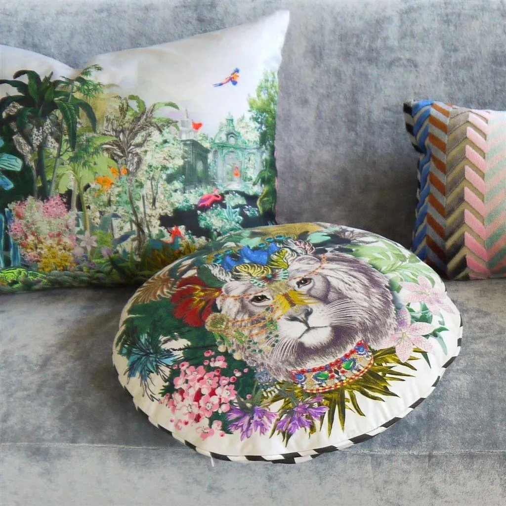 JUNGLE KING OPIAT cotton satin pillow