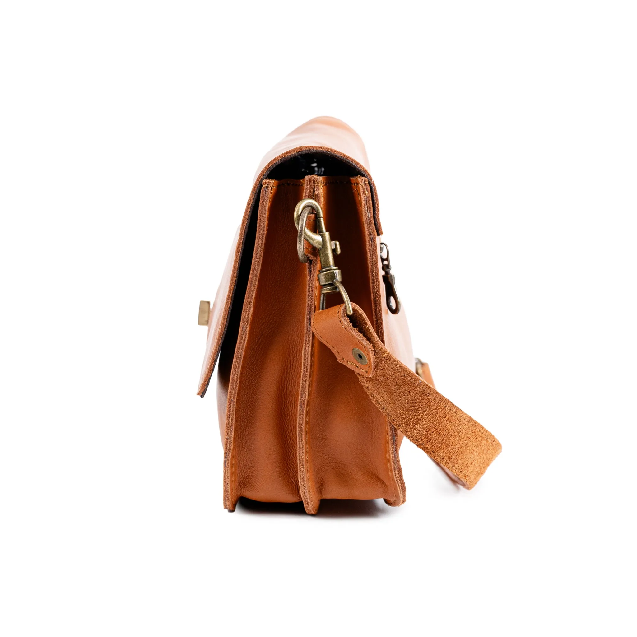 King Kong A5 Buffalo Leather Sling Bag