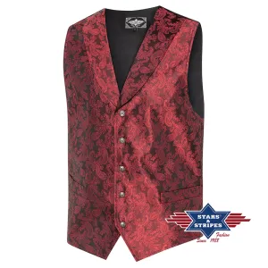 King Red Men's Western Waistcoat