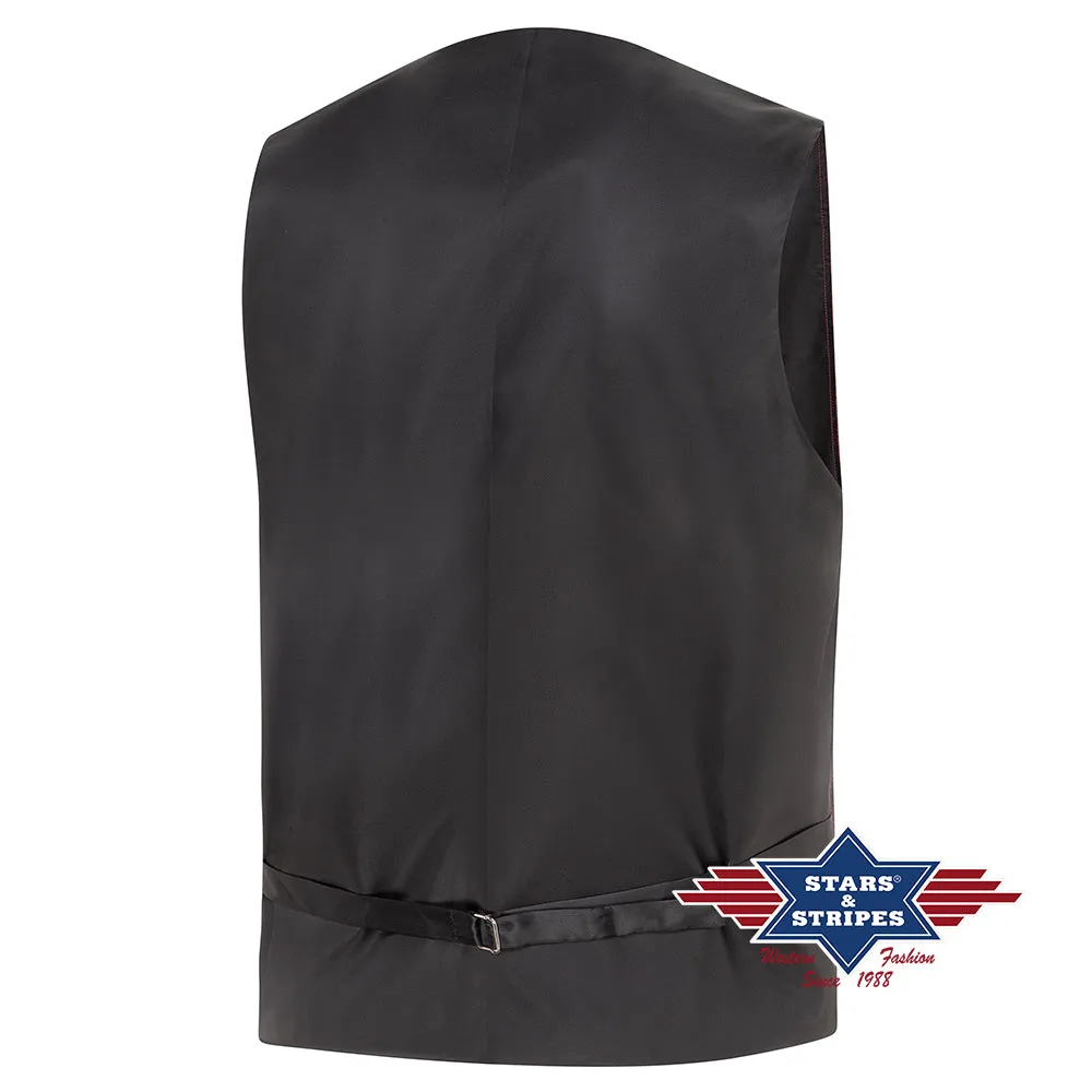King Red Men's Western Waistcoat
