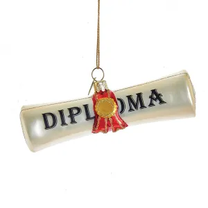 Kurt Adler Glass Diploma Ornament