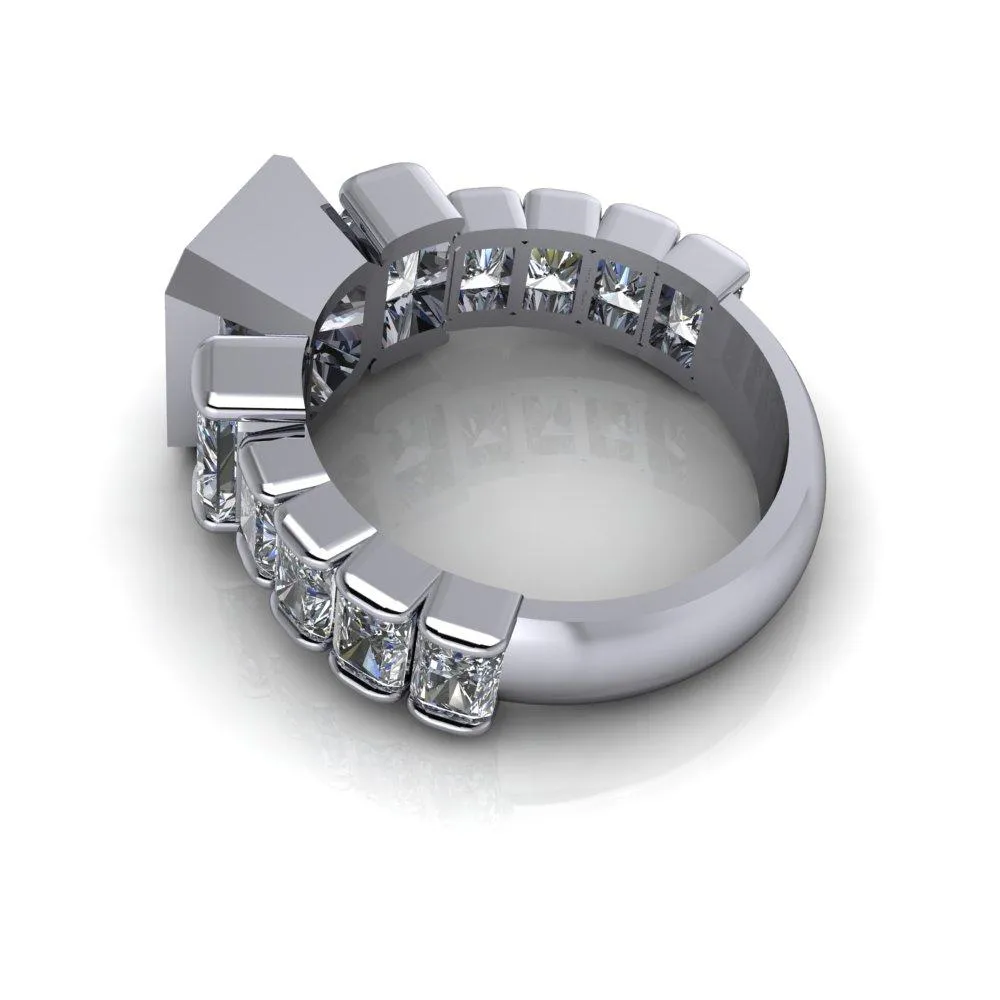 Lane No. 1 Simulated Diamond Ring