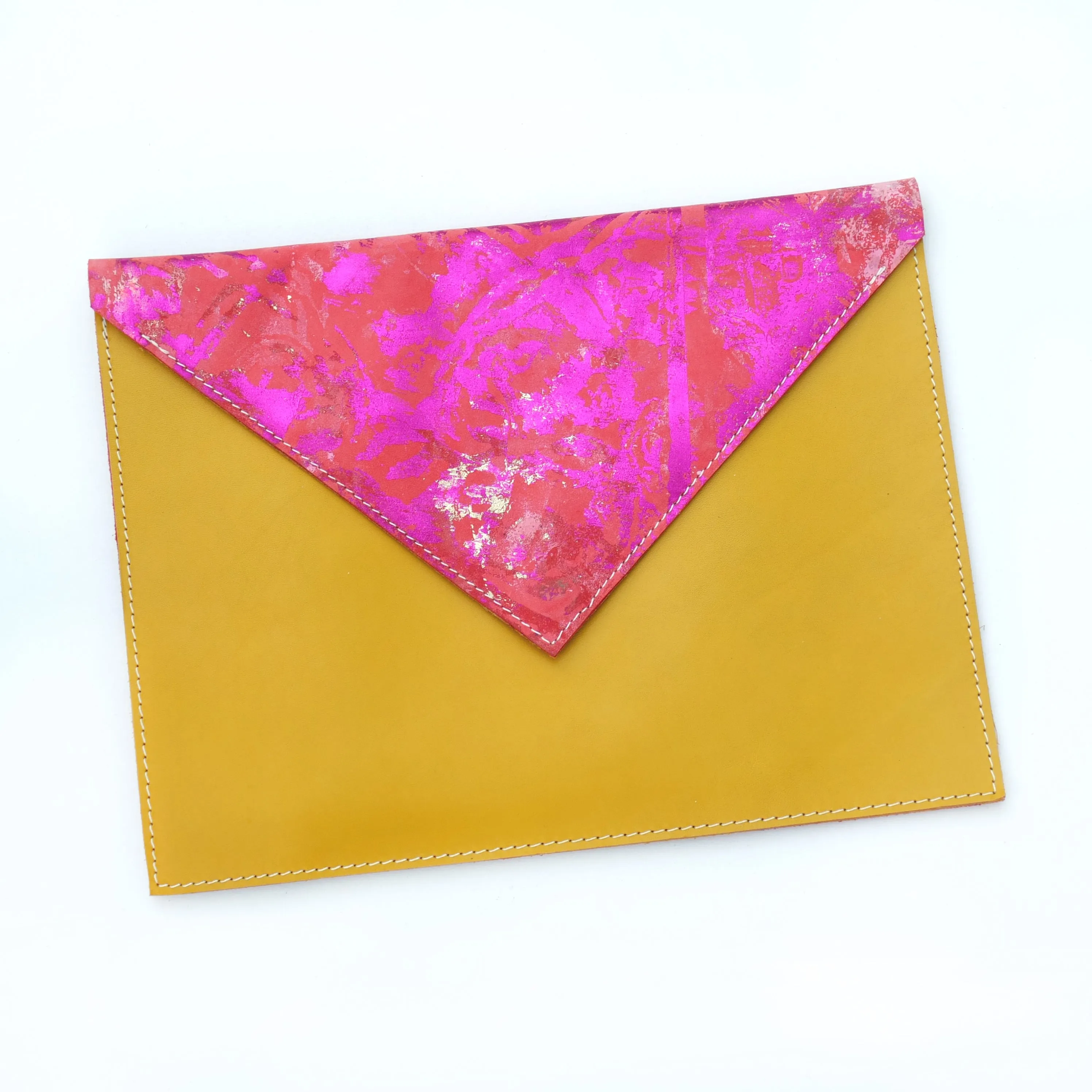 Large Leather Envelope Clutches