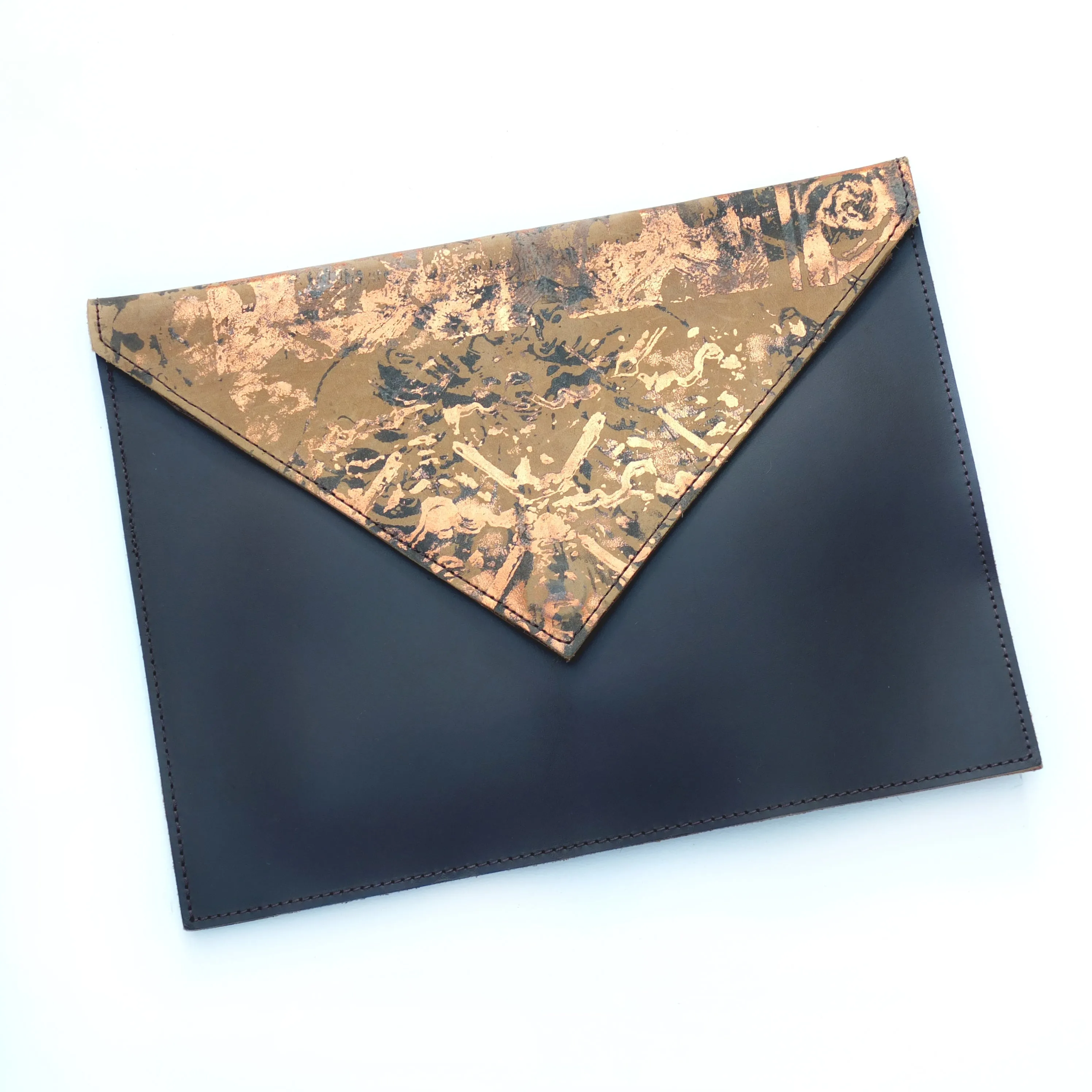 Large Leather Envelope Clutches