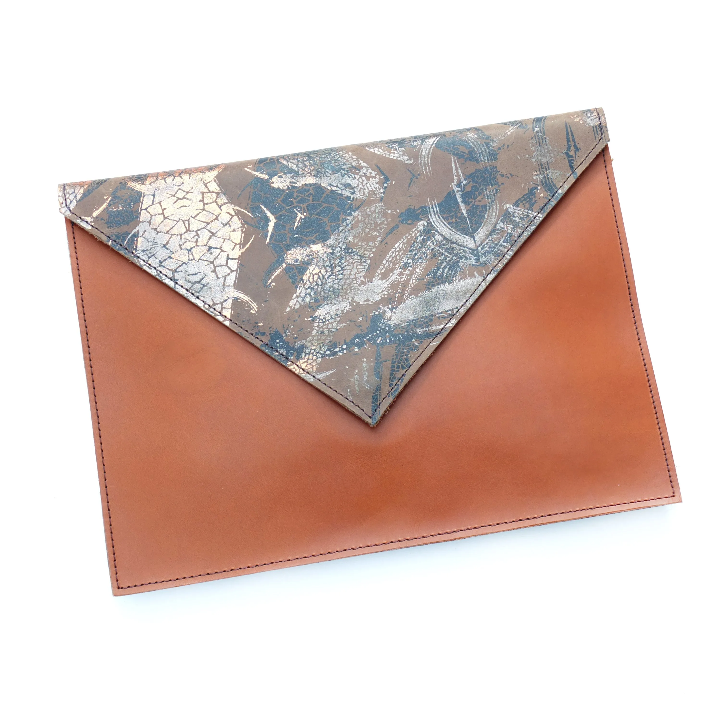 Large Leather Envelope Clutches