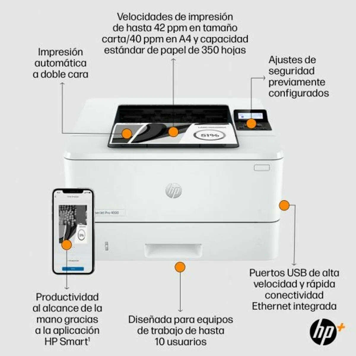 Laser Printer   HP 2Z605E#B19